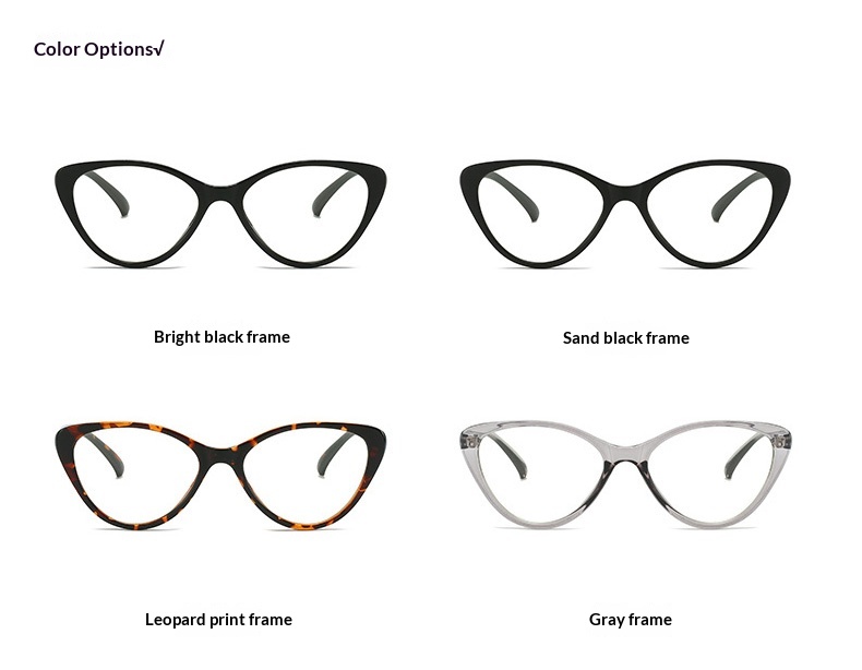 Lijia Fashion Cat Glasses Anti Blue Light Glasses Zhao Liying Same Style Goggles 9063 - Women's Clothing