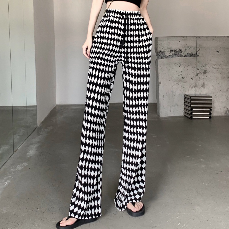 Title 2, Temperament Pleated High Waist Wide Leg Pants o...