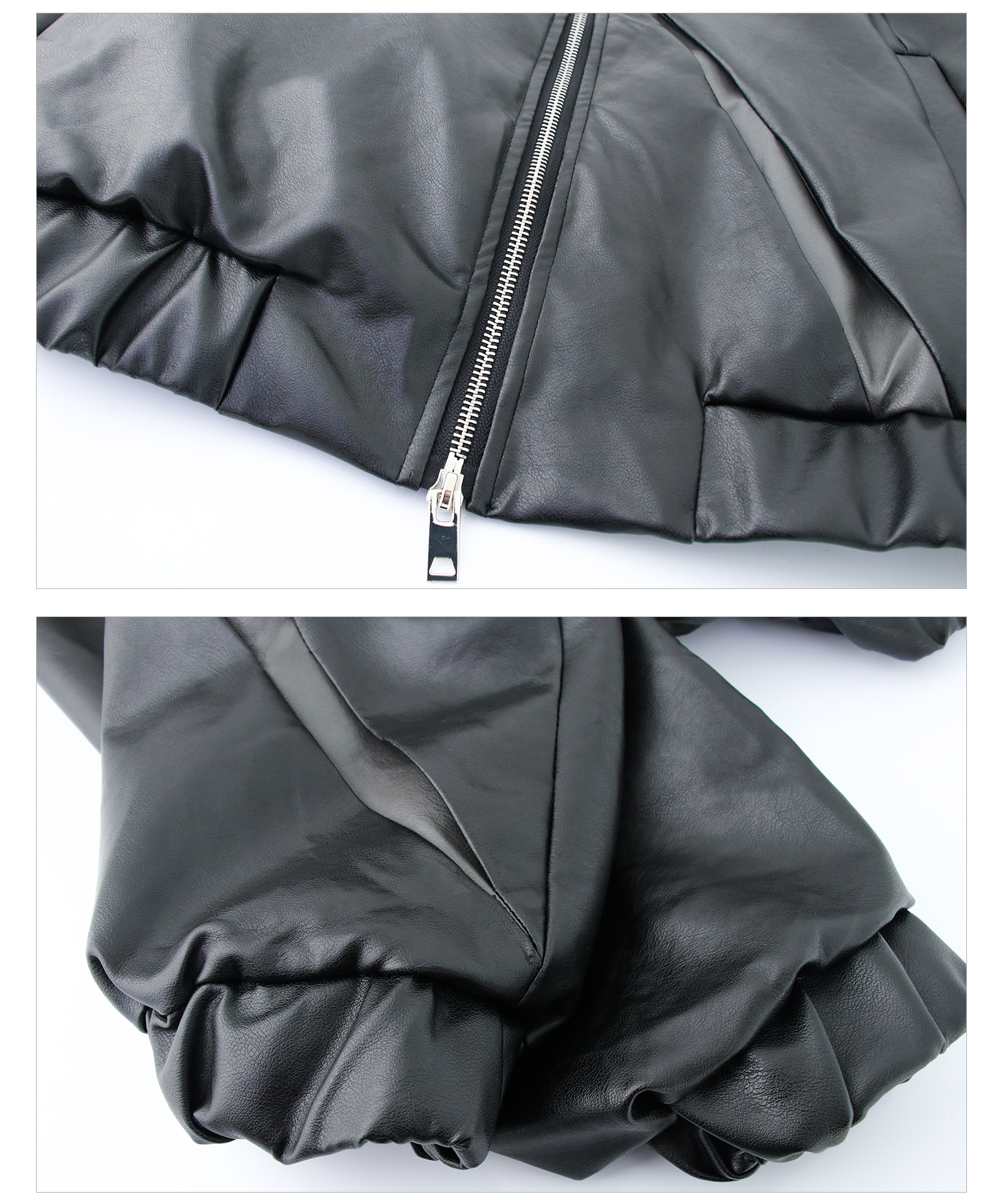 Niche Split Deconstruction Design Contrast Color Stand Collar Jacket