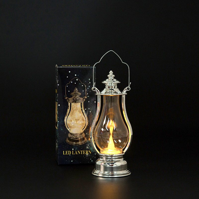 Title 13, LED Retro Portable Kerosene Lamp Decorative Sto...