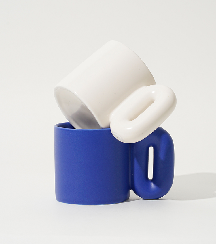 Title 4, Nordic Style Mug Real Klein Blue Three-Dimensio...