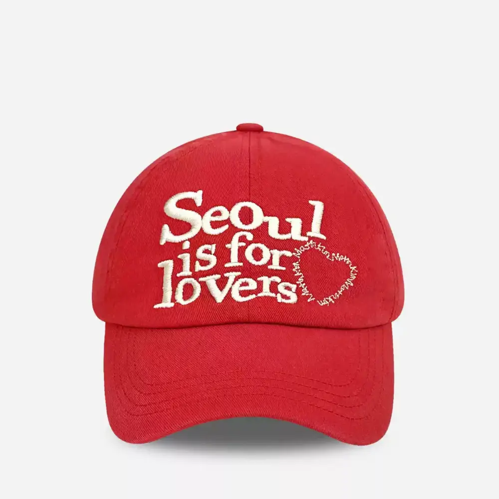 Korean-style Fashionable Embroidered Three-row Letter Heart-shaped Embroidery Baseball Cap, Suitable For Both Men And Women, Versatile For Daily Commuting And C
