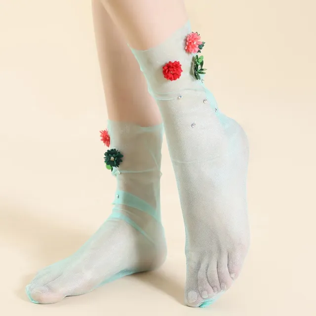 Glass Silk Pearl Jewelry Socks Stockings - Shop at LoveMi