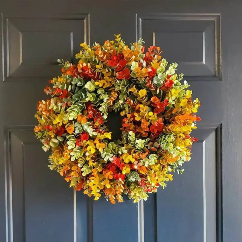 Color Eucalyptus Garland Spot Autumn Simulation Flower Garland Scene Layout