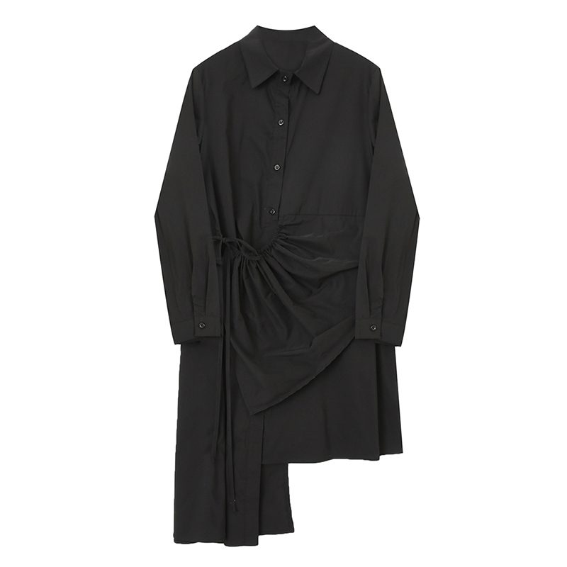Irregular Shirt Dress With Niche Design