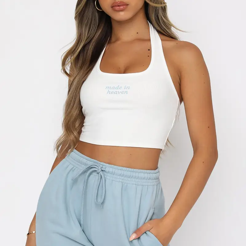 Heaven Made Halter Crop Tank Top