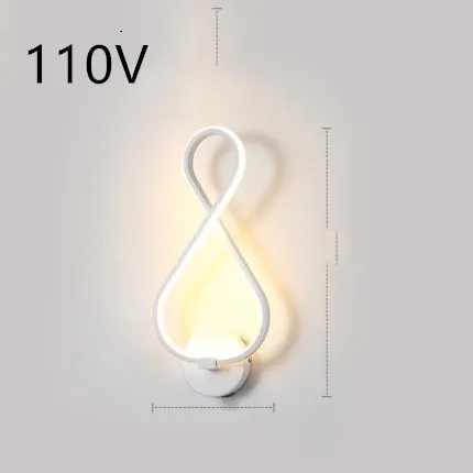 led wall lamp nordic minimalist bedroom bedside