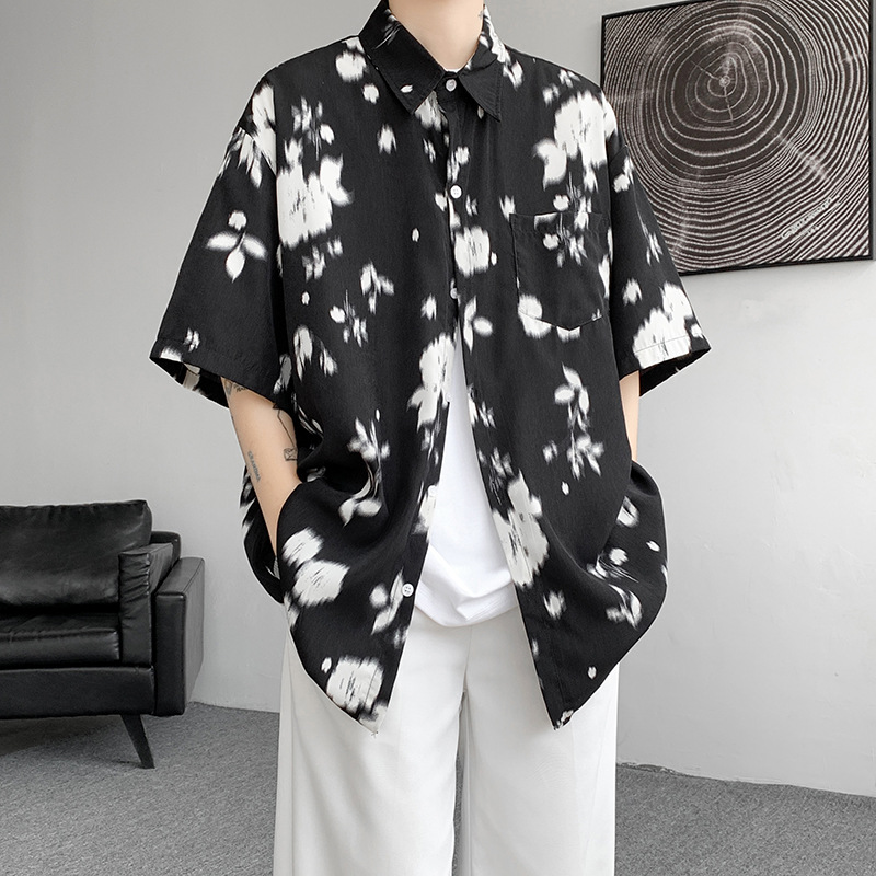 Fashion Printed Short Sleeved Shirt