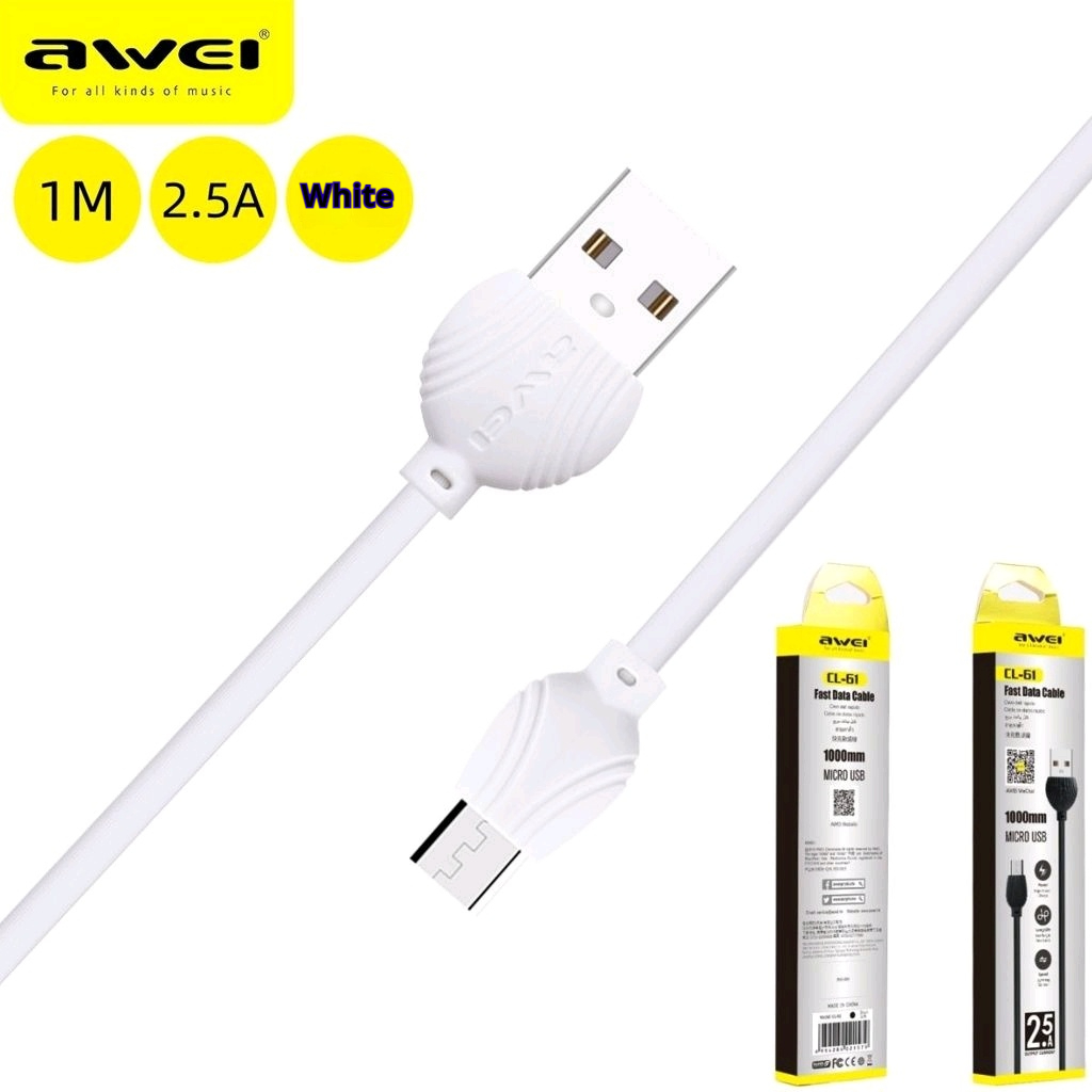 AWEI Android MICRO-USB Cable 1m - Image 6