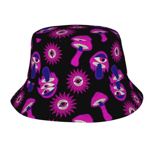 Bucket Hat Psychedelic Magic Mushrooms Fisherman Reflect - Picture 30 of 60