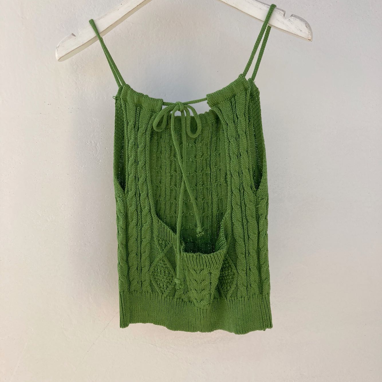ShirtSolid Color Cotton Yarn Knitted Camisole