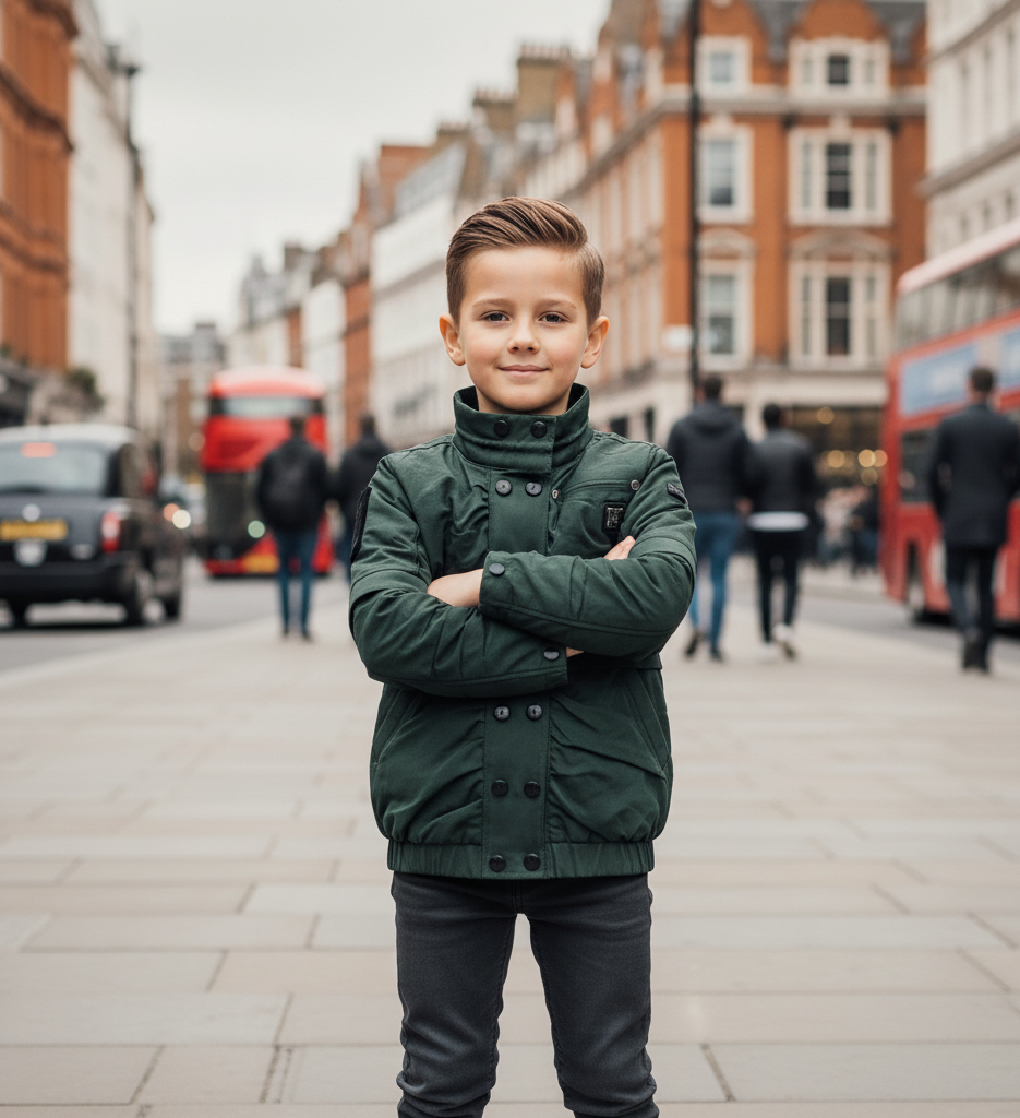 Boys Lightweight Padded Jacket Kids Hooded Spring Coat 3-7Y — image 12