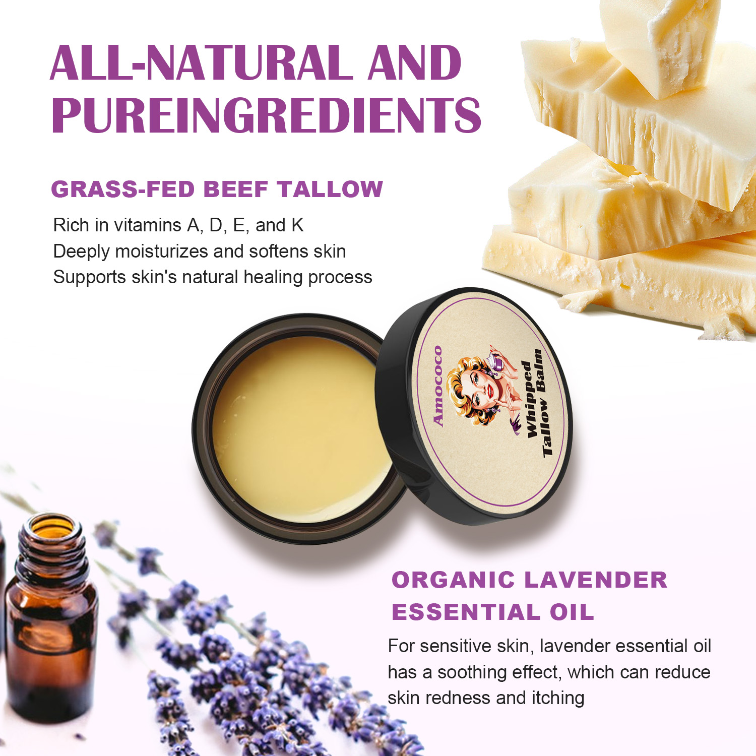 Only Supports Self Pickup With Waybill Amococo Whipped Tallow Balm Deep... 11