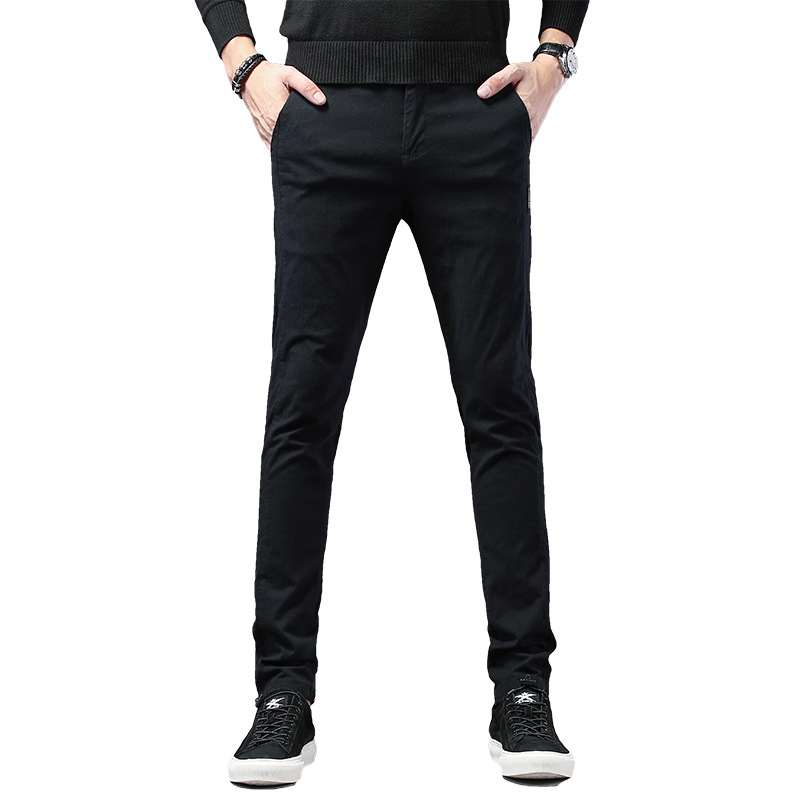 Title 4, Koreaanse stijl effen kleur slim fit skinny bro...