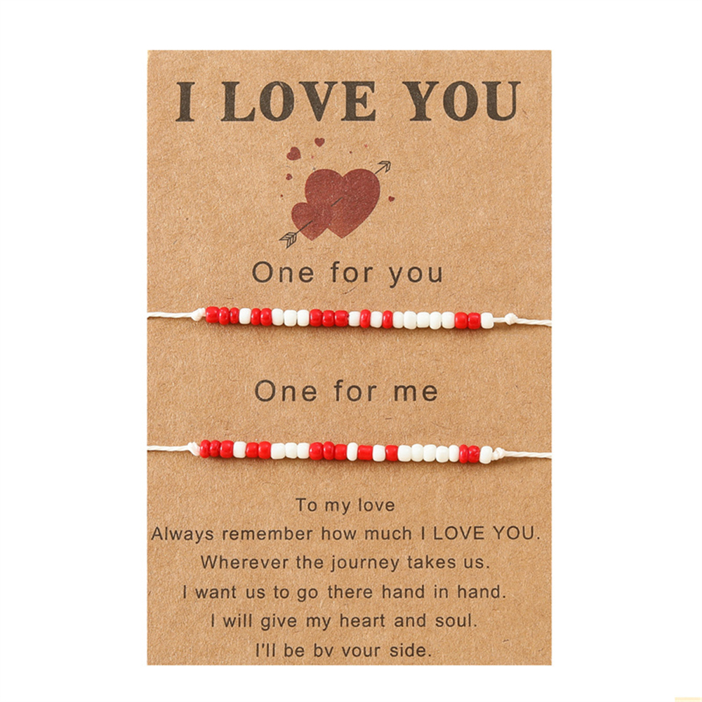 Title 4, Two-pack Couple Bracelet Paper Kami Beads