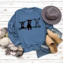 Blue Jumper Black Font