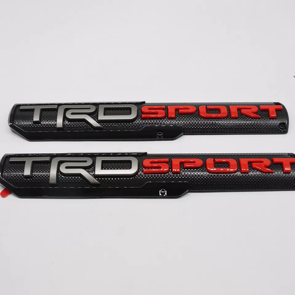 2PCS Door Fender Pro Badge Sport Emblem Left Right Side 3D Sticker Offroad Decal