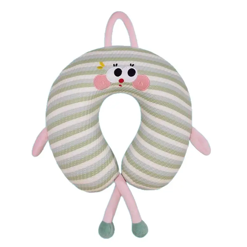 Cute Striped Cartoon U Shaped Travel Neck