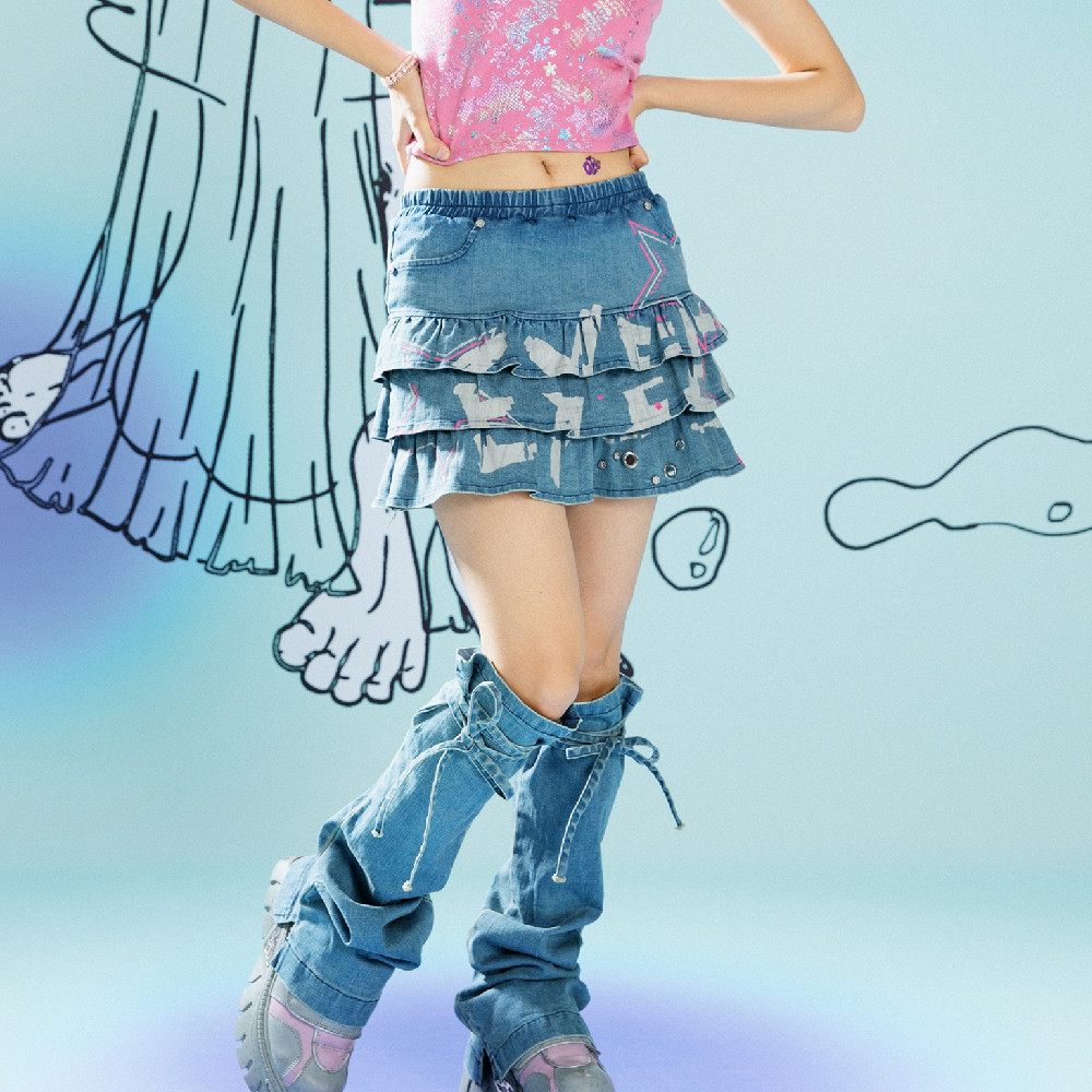 Versatile Shaped Strap Stretch Denim Leg Covers