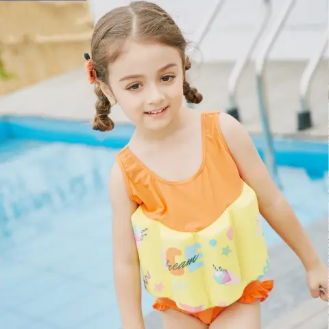 Children's Life Jackets Buoyancy One-piece Swimsuits Baby Girl