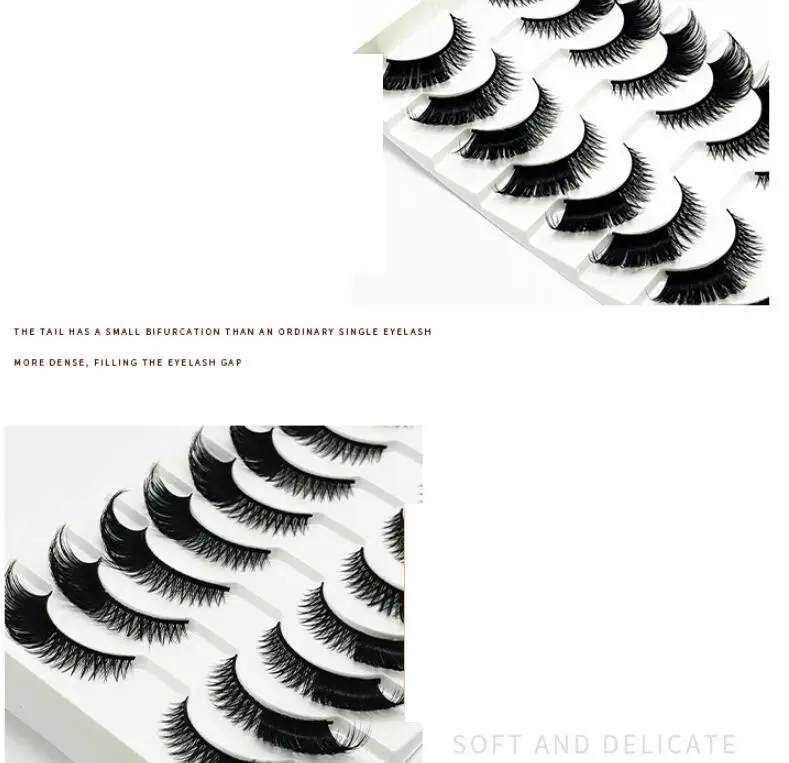 3D Cat Eyes Naturally Thick Curly False Eyelashes