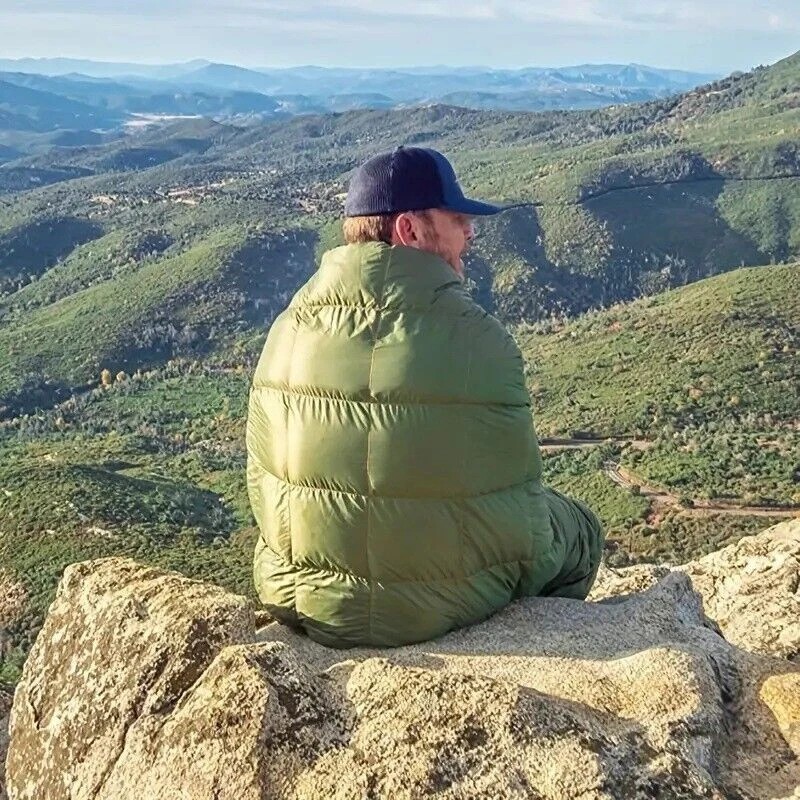 Down Camping Blanket Camping Hiking Puffy Down Blanket Packable Lightweight Down,Note The Blue Area In The Main Image For The Product Specifications.