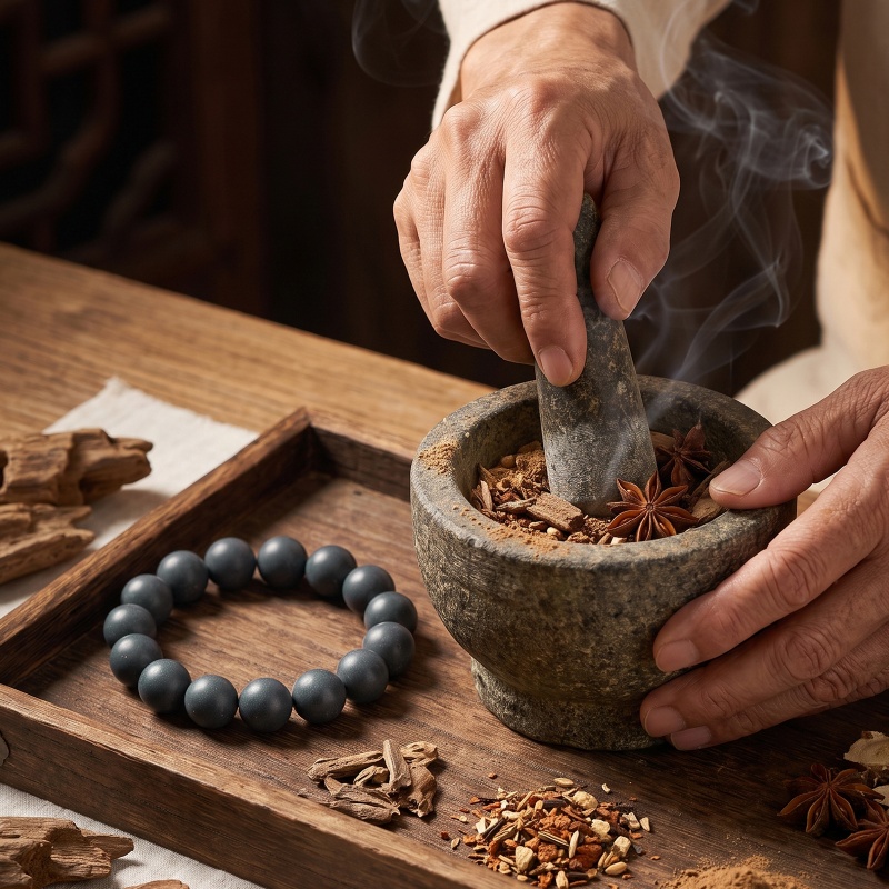 Versatile And Minimalist Chinese Herbal Bracelet