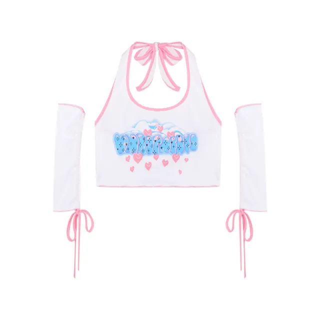 Halter Small Camisole Women's Summer Outer Wear White - Shop at LoveMi