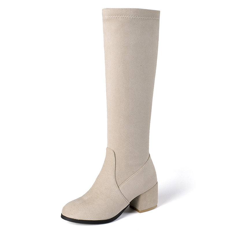 Title 7, Solid Color High Boots Women