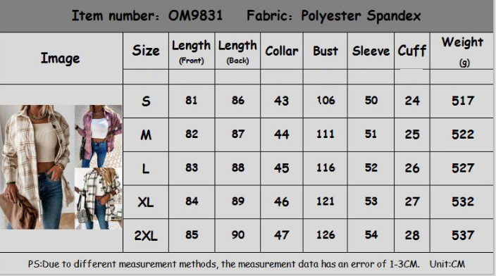 Title 1, New Fashion Plaid Casual Ladies Shirt