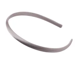 1cm Children's Handmade Fabric Hair Band - Grey - View 1