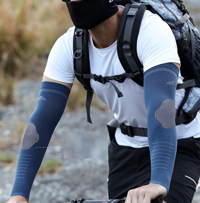 Men's Outdoor Sports Summer Ice Silk Sunscreen Sleeves