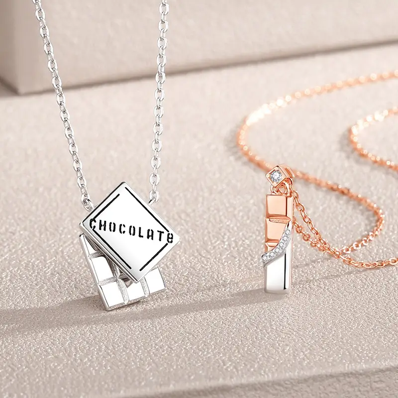 Chocolate Couple Necklace For Men And Women