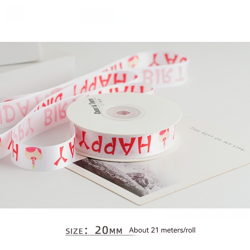 Color Heat Transfer Craft Ribbon Balloon Color Cake Packaging Gift Ribbon — foto 8