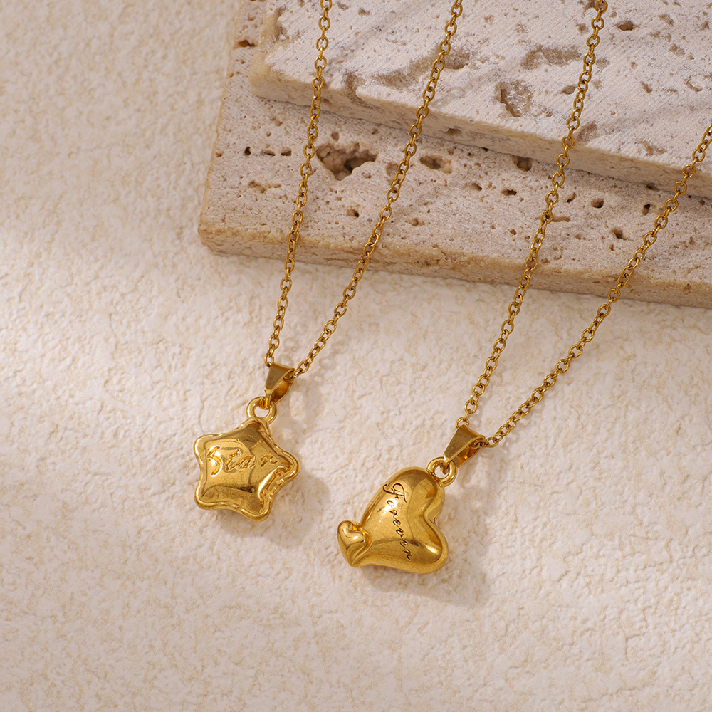 Stainless Steel Five-pointed Star Pendant Necklace product image