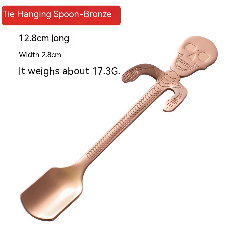 304 Stainless Steel Skull Spoon - Image 13