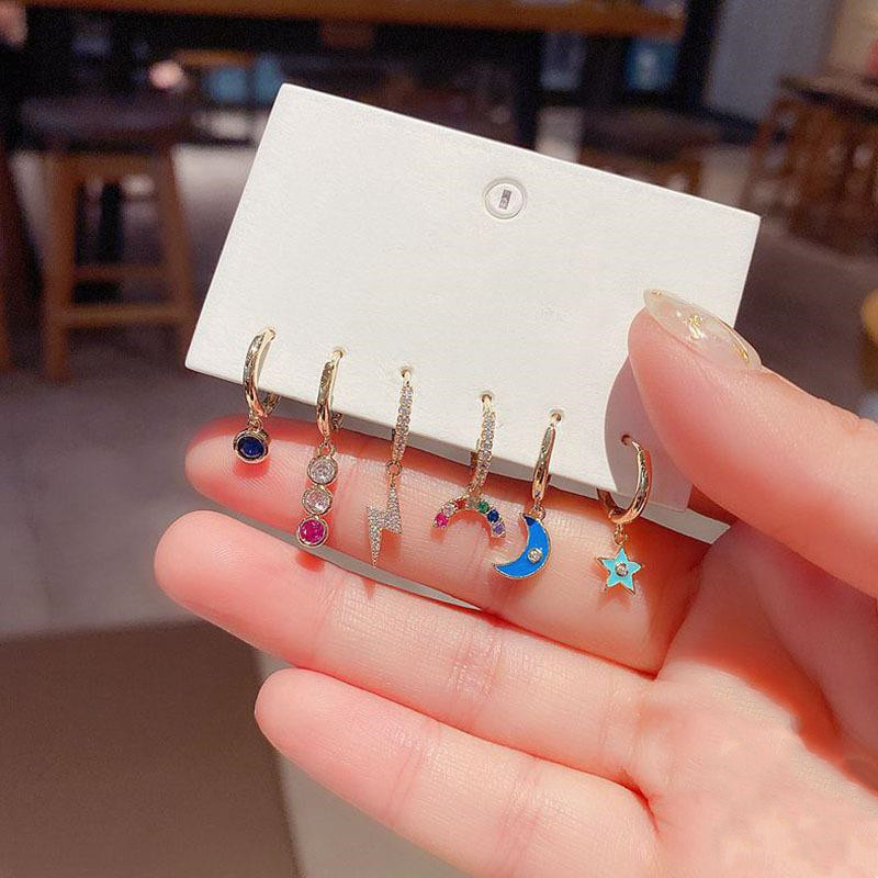 High-end Light Luxury All-match Earrings  New Set