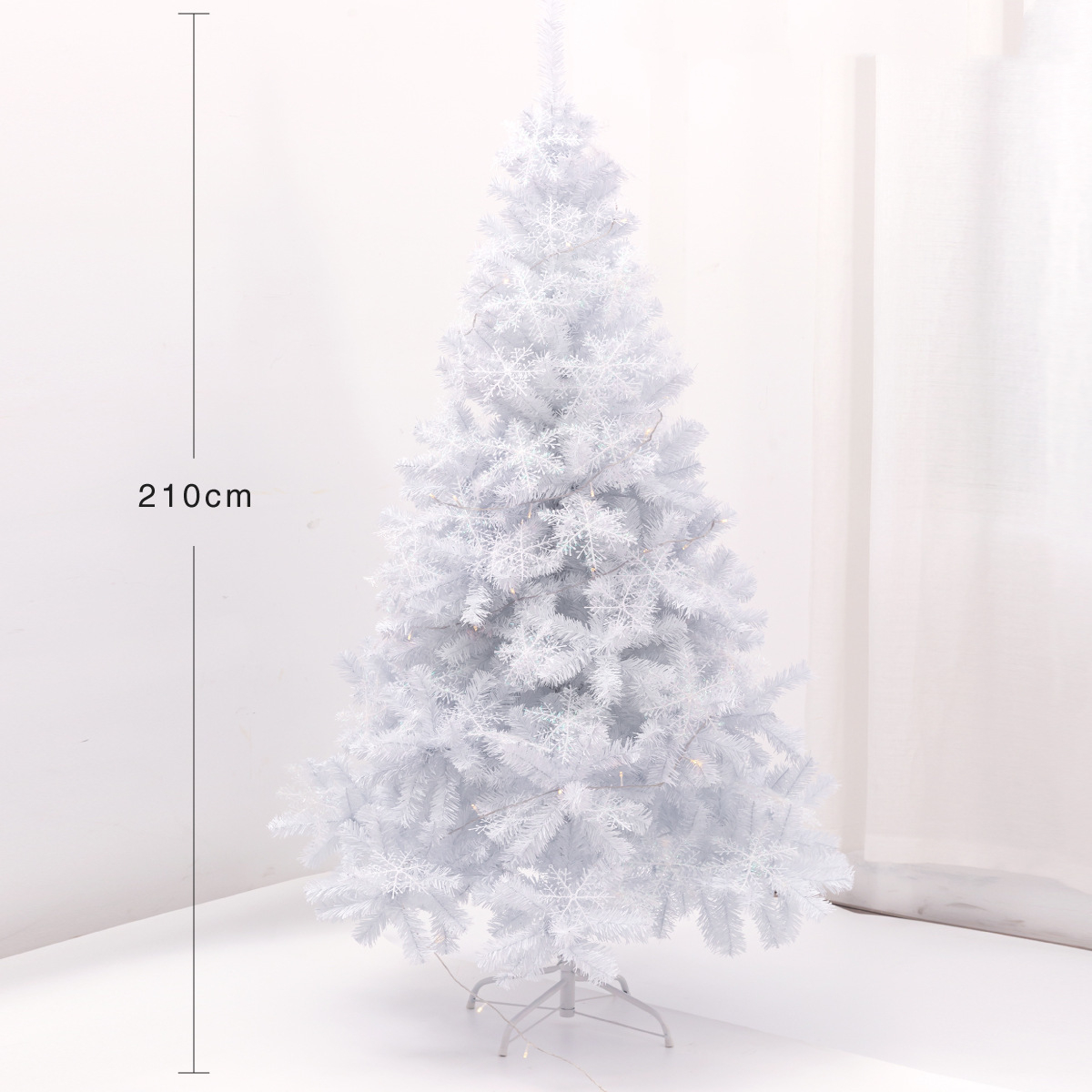 210cm White Christmas Tree