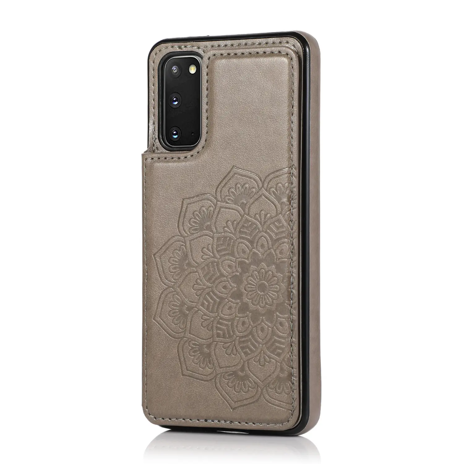 Double Buckle Embossed Mandala Phone Case