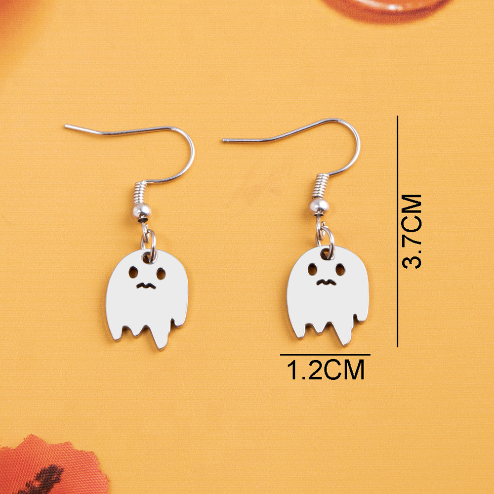 Little Ghost Stainless Steel Earrings - Image 6