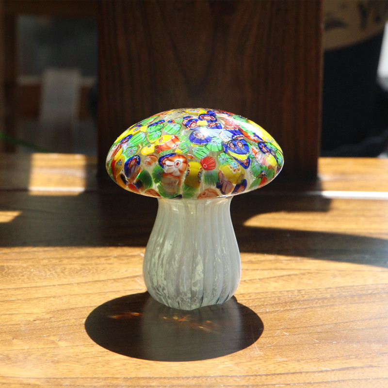 Wanhua Small Mushroom Handmade Decorative Glass Ornament