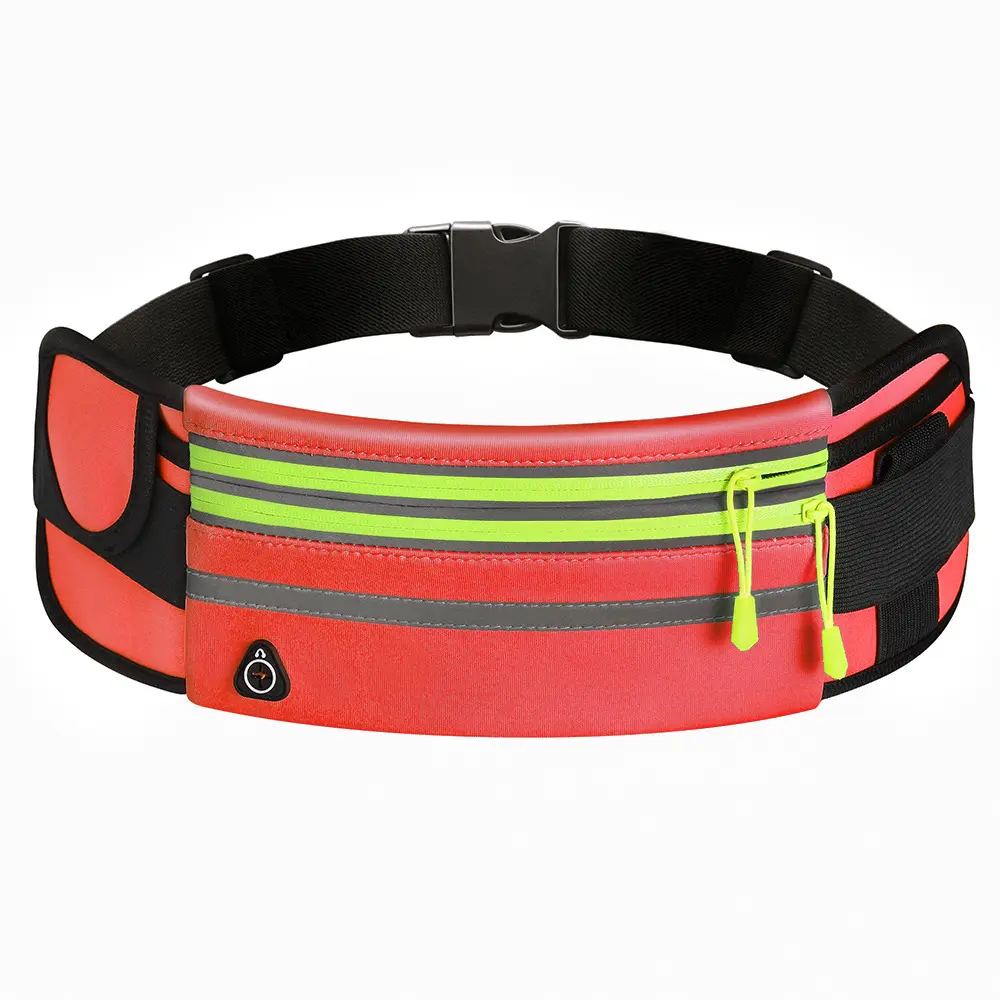 Double Zippers Waist Bags Waterproof Sports Running