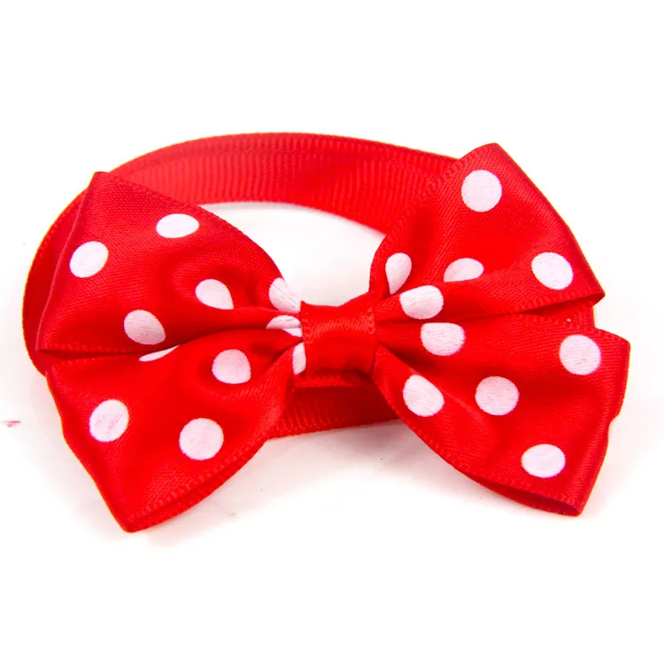 15 Colors Into Optional Pet Supplies Accessories Dot Bow - J