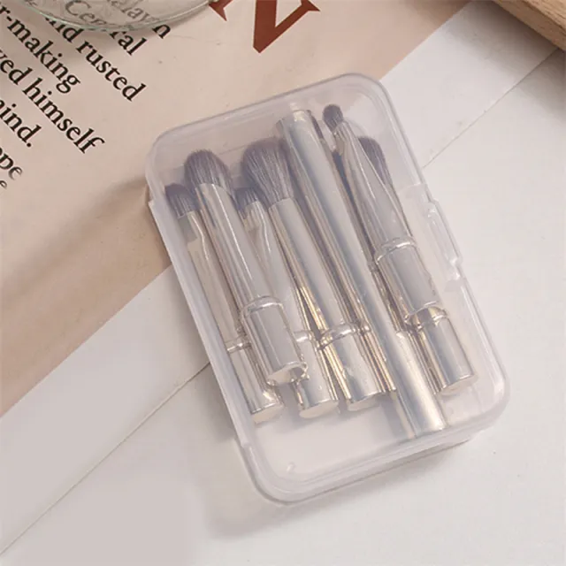 Mini Travel Makeup Brushes Set With Box Portable Cosmetic Powder Foundation Blush Blending Concealer Make Up Brushes Set Golden - Shop at LoveMi