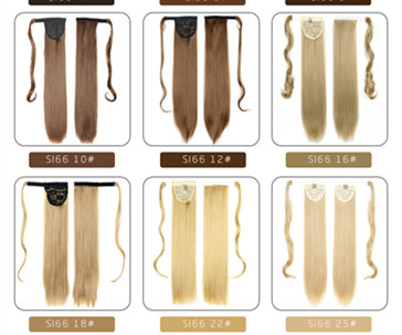 Chemical Fiber Invisible Velcro Ponytail High Temperature Wire Winding Ponytail No.25 - Shop at LoveMi
