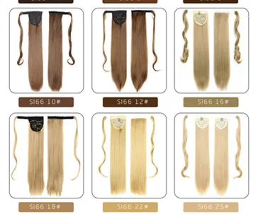 Chemical Fiber Invisible Velcro Ponytail High Temperature Wire Winding Ponytail No.25 - Shop at LoveMi
