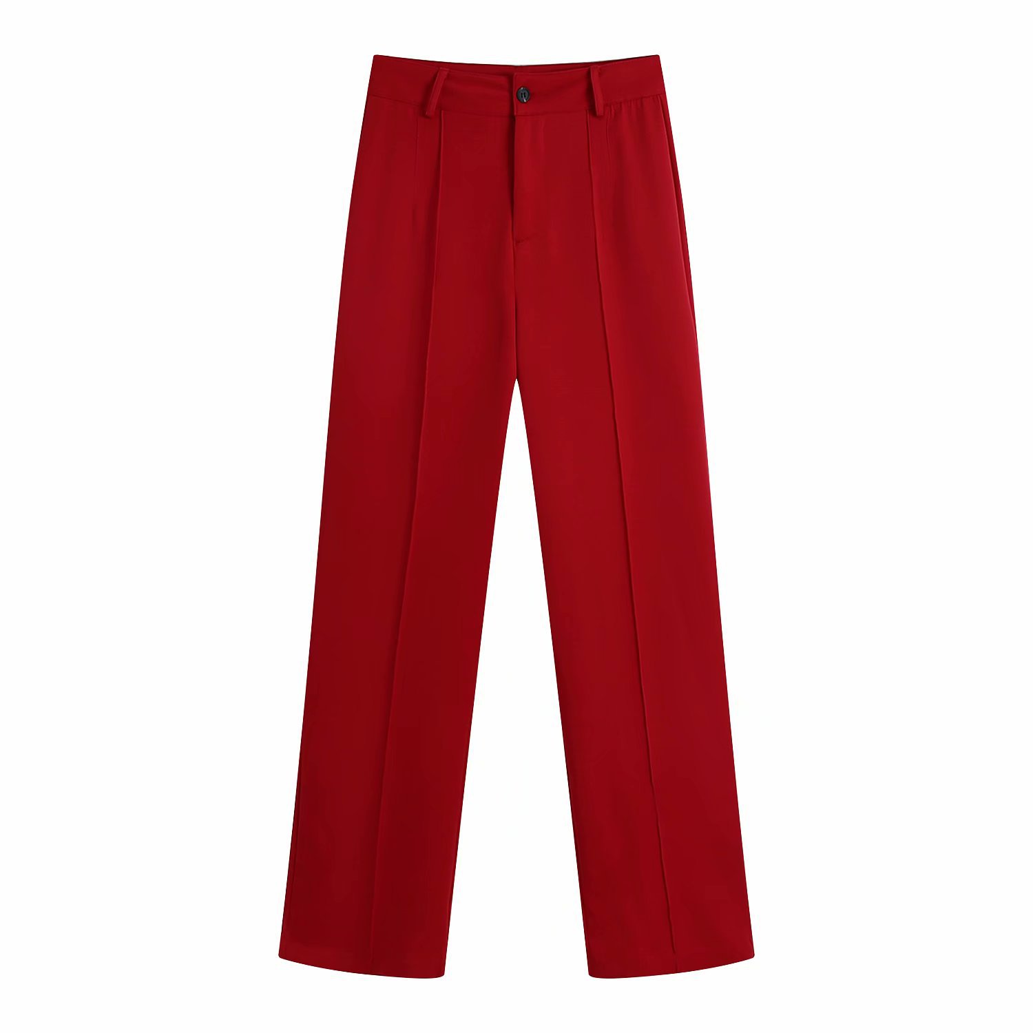 Title 7, Temperament Double-breasted Suit Straight Trousers