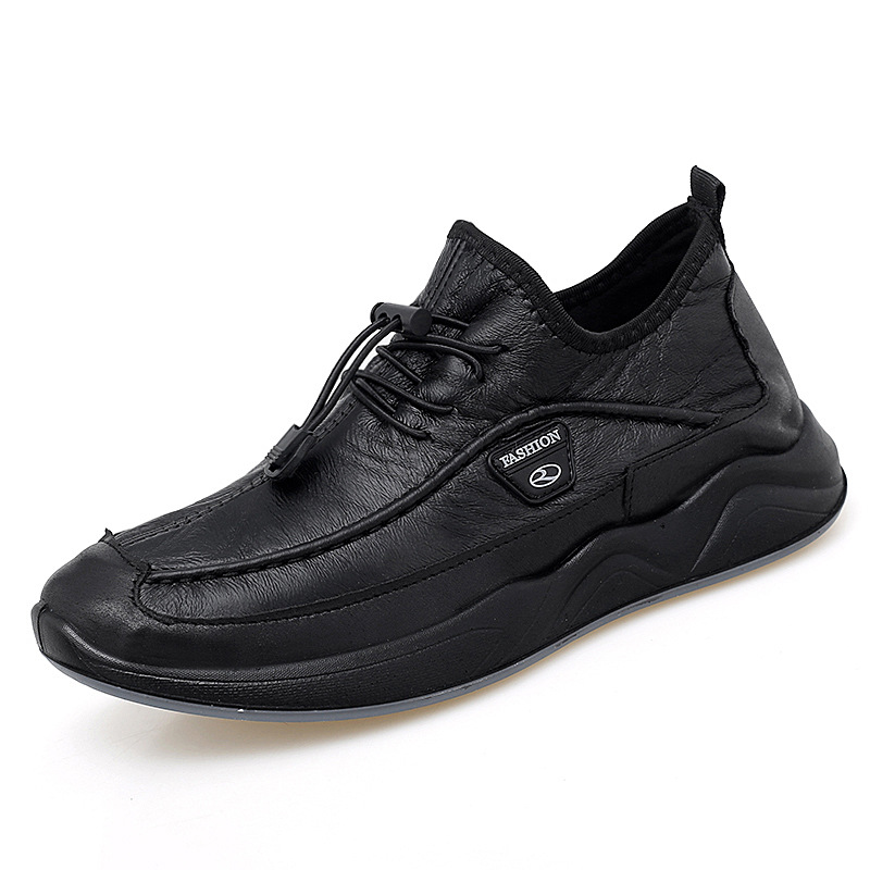 Title 5, Fashionable Non-slip Leather Casual Shoes