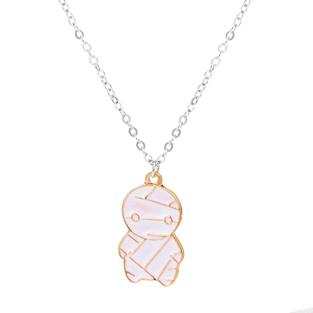 Cartoon Anime Mummy Necklace Retro Fashion