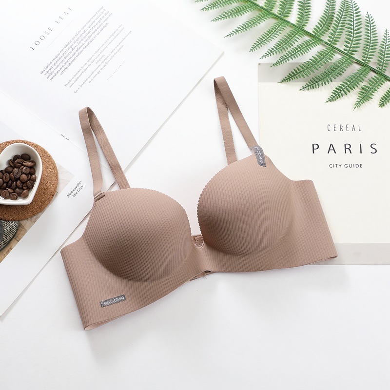 Title 2, Bra Small Chest Gathered Adjustable Underwear W...